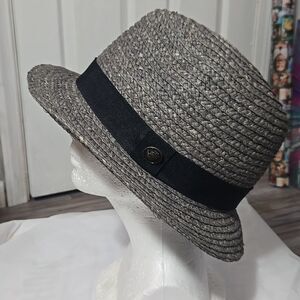 Men's gray fedora hat